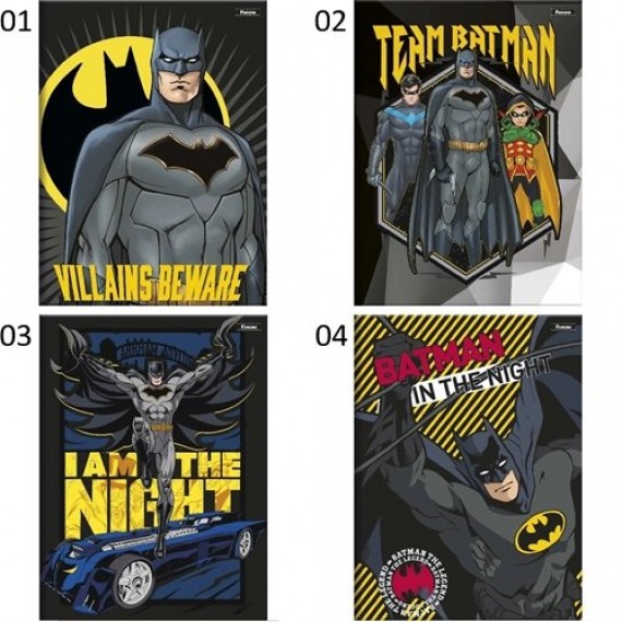 Caderno Brochura Capa Dura 96 Folhas Batman