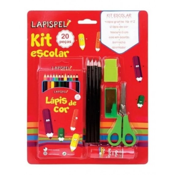 Kit Escolar 20 Peças 