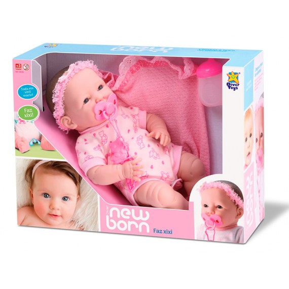 Boneca New Born Faz Xixi