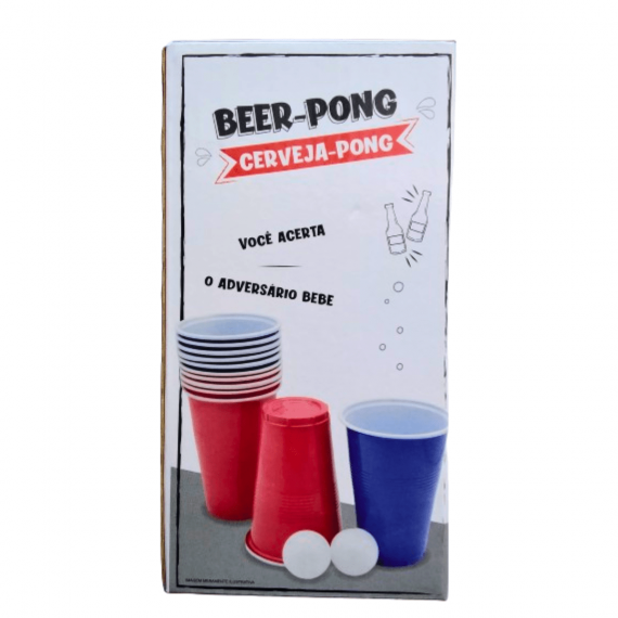 Jogo de Copos e Bolinhas Cerveja-Pong 