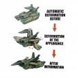 Tanque de Guerra Transformes (Som/luz/movimento)