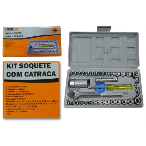 Kit Soquete com Catraca Bestfer