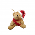 Enfeite Urso c/gorro Cachecol 15cm