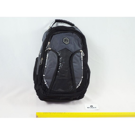 Mochila para Notebook/Laptop Executiva com Alça em Aço - Cinza/Preto